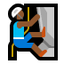 🧗🏾‍♂️ man climbing: medium-dark skin tone display on Windows